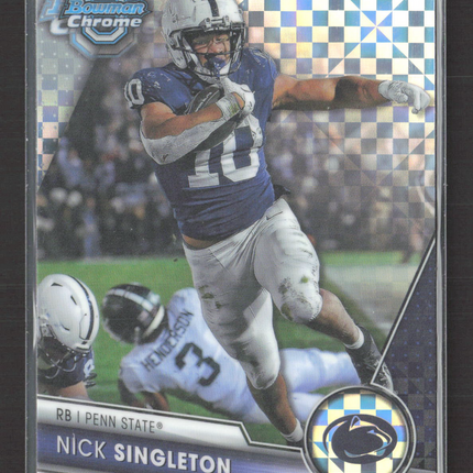 2023 Bowman Chrome University Nick Singleton #114 X-Fractor