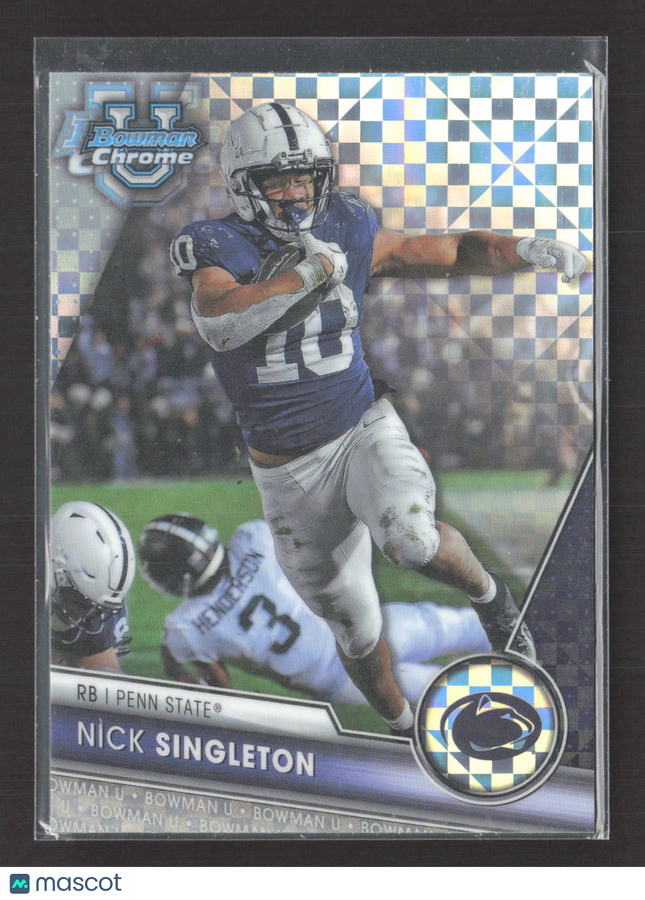 2023 Bowman Chrome University Nick Singleton #114 X-Fractor