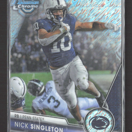 2023 Bowman University Chrome Nick Singleton #114 shimmer