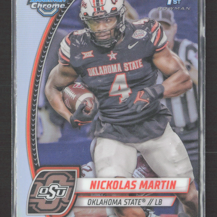2024 Bowman Chrome University Nickolas Martin #199 Refractor