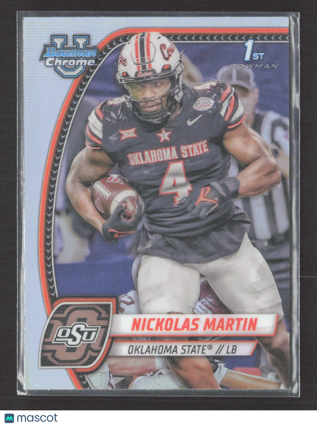 2024 Bowman Chrome University Nickolas Martin #199 Refractor