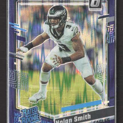 2023 Panini Donruss Optic Nolan Smith #283 Purple Shock Prizm