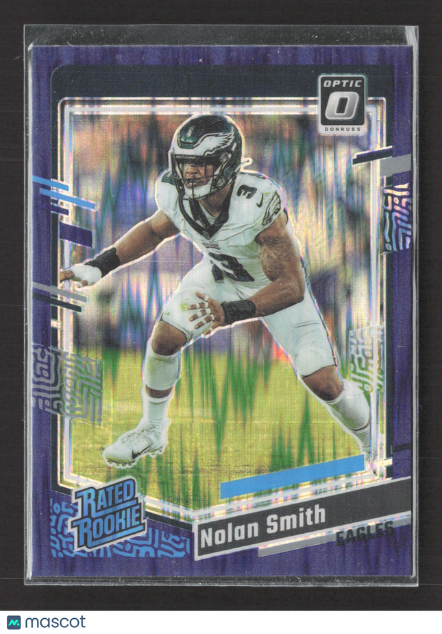 2023 Panini Donruss Optic Nolan Smith #283 Purple Shock Prizm