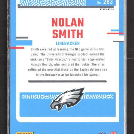 2023 Panini Donruss Optic Nolan Smith #283 Purple Shock Prizm
