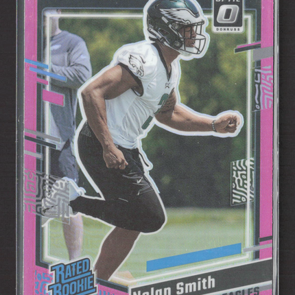 2023 Panini Donruss Optic Prizm Nolan Smith #382 Pink
