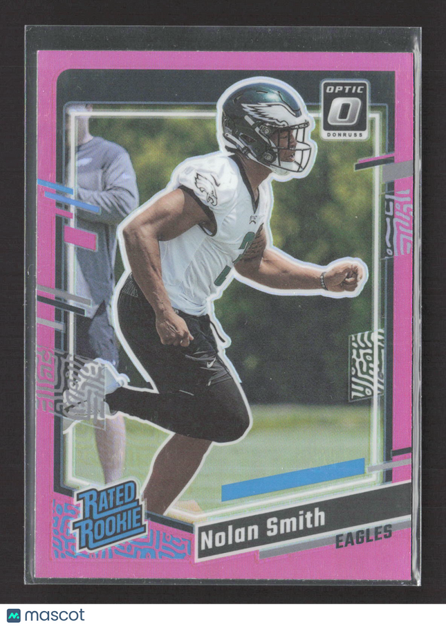 2023 Panini Donruss Optic Prizm Nolan Smith #382 Pink