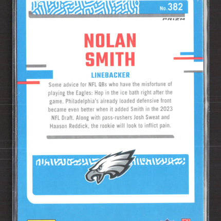 2023 Panini Donruss Optic Prizm Nolan Smith #382 Pink