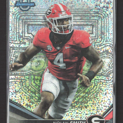 2022 Bowman University Nolan Smith #8 Speckle Refractor