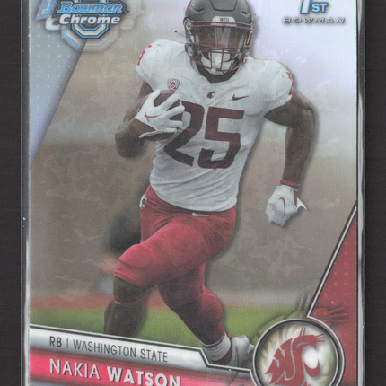 2023 Bowman Chrome University Nakia Watson #140 1st Bowman
