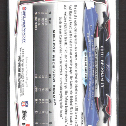 2014 Topps Odell Beckham Jr. #355 RC