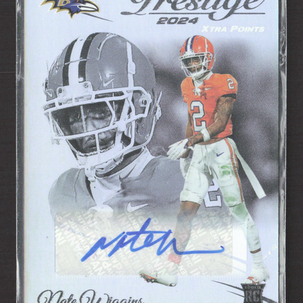 2024 Panini Prestige Xtra Points Nate Wiggins #314 RC Auto