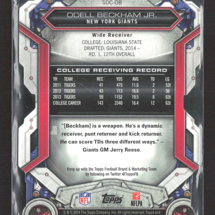 2014 Topps Strata Odell Beckham Jr. #SDC-OB