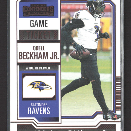 2023 Panini Contenders Football Odell Beckham Jr. #10 Game Ticket