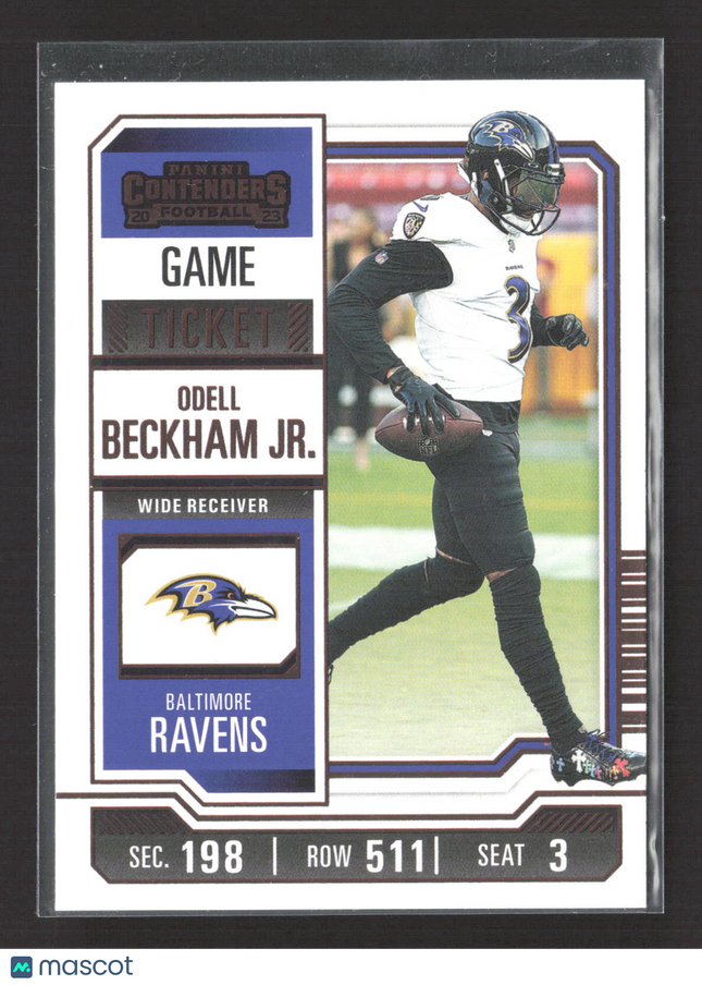 2023 Panini Contenders Football Odell Beckham Jr. #10 Game Ticket
