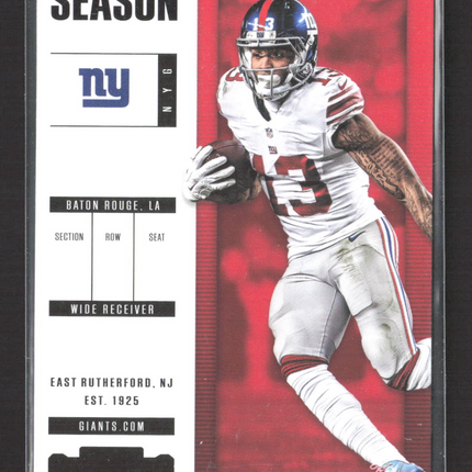 2017 Panini Contenders Football Odell Beckham Jr. #81