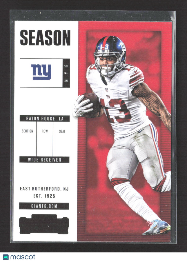 2017 Panini Contenders Football Odell Beckham Jr. #81