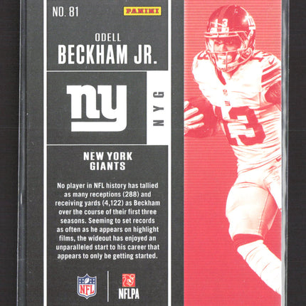 2017 Panini Contenders Football Odell Beckham Jr. #81