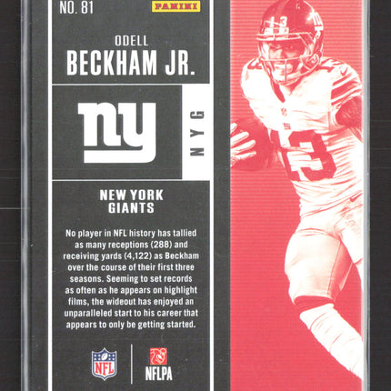 2017 Panini Contenders Playoff Ticket Odell Beckham Jr. #81 081/249