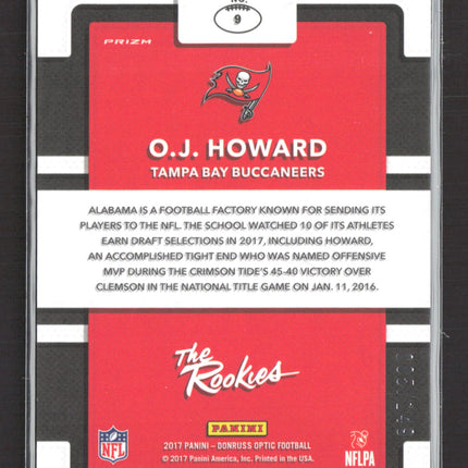 2017 Panini Donruss Optic The Rookies O.J. Howard #9 Blue /149