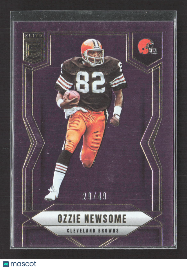 2025 Panini Donruss Elite Ozzie Newsome #78 Purple 29/49