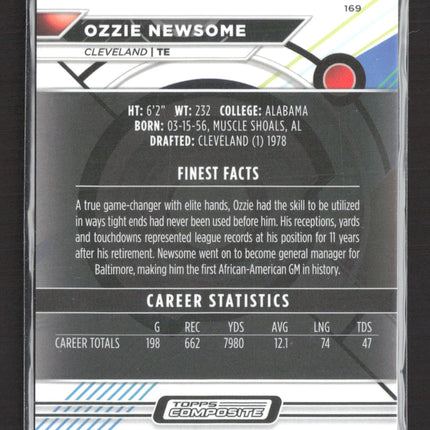 2024 Topps Composite Finest Ozzie Newsome #169 Purple Mosaic 116/150