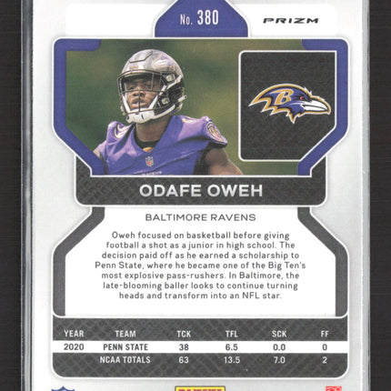 2021 Panini Prizm Odafe Oweh #380 Pink RC