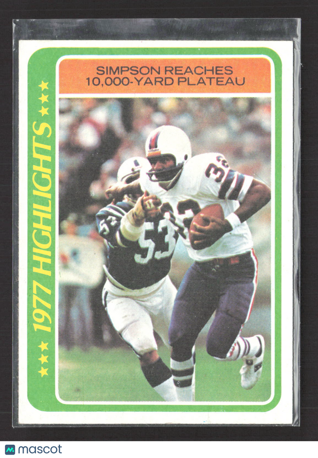 1978 Topps O.J. Simpson #4