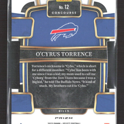 2024 Panini Select Concourse Prizm O'Cyrus Torrence #12 RC