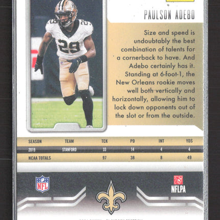 2021 Panini Playbook Paulson Adebo #171 RC