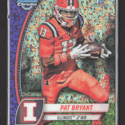 2024 Bowman Chrome University Pat Bryant #142 Purple Shimmer Refractor /375