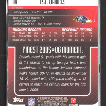 2006 Topps Finest P.J. Daniels #119 Refractor /199