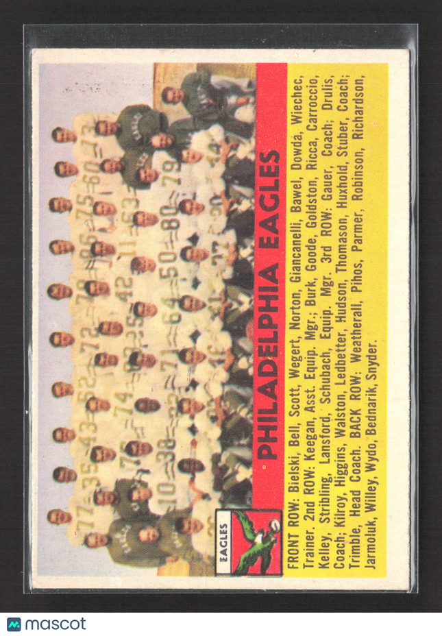 1957 Topps Philadelphia Eagles #40