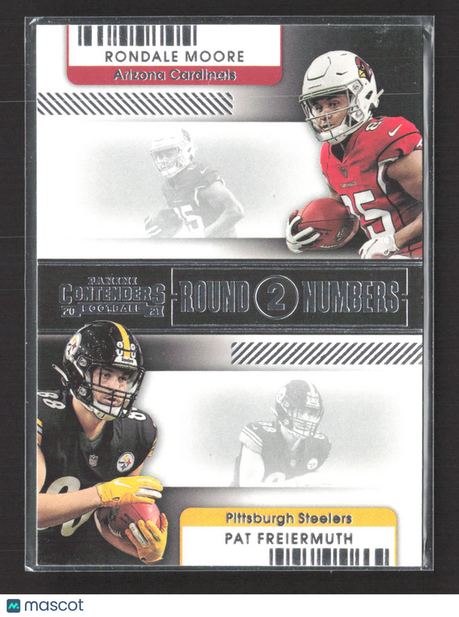 2021 Panini Contenders Football Round 2 Numbers Pat Freiermuth Rondale #RN-RMO