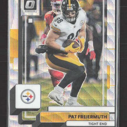 2023 Panini Donruss Optic Prizm Pat Freiermuth #167 Silver Wave 034/300