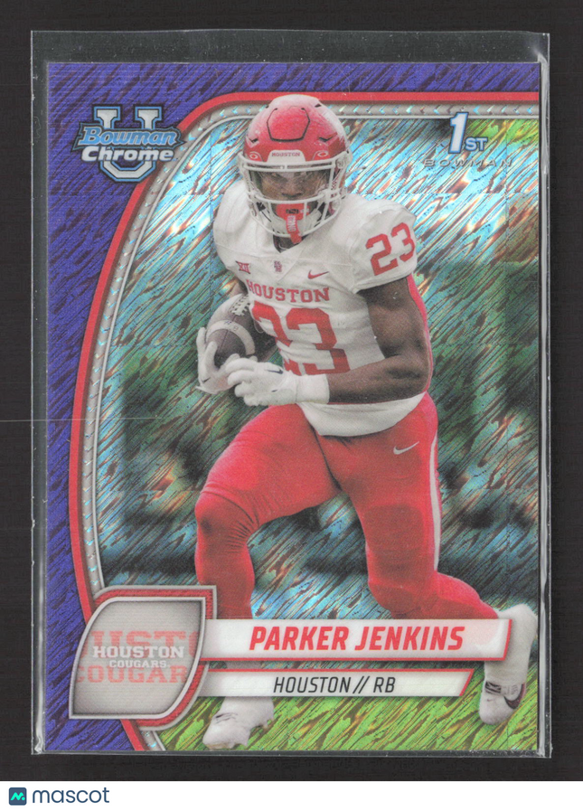 2024 Bowman Chrome University Parker Jenkins #141 Purple shimmer