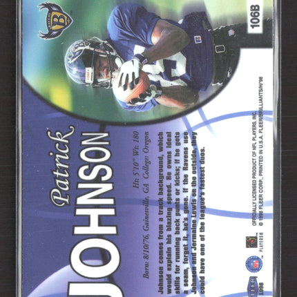 1998 Fleer Brilliants Patrick Johnson #106B