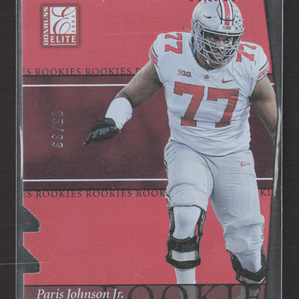 2023 Panini Donruss Elite Football Paris Johnson Jr. #50 Status 05/99