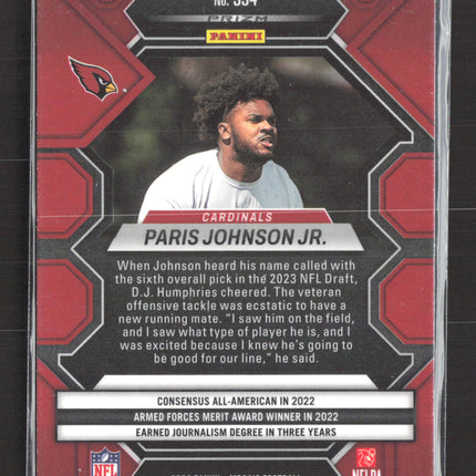 2023 Panini Prizm Mosaic Paris Johnson Jr. #354 RC
