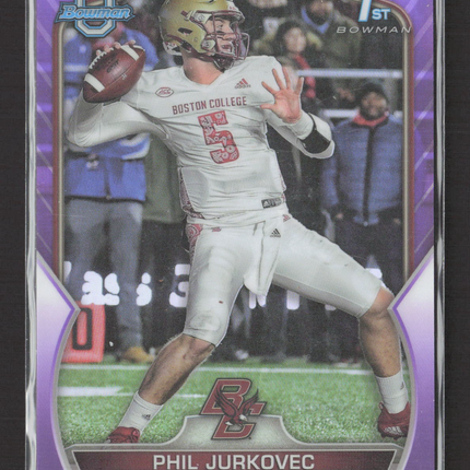 2022 Bowman University Phil Jurkovec #35 Purple