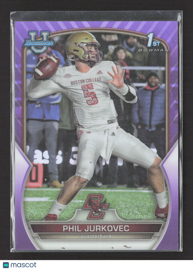 2022 Bowman University Phil Jurkovec #35 Purple