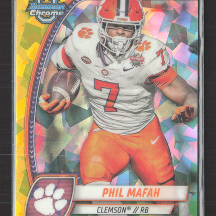 2024 Bowman Chrome University Phil Mafah #144 Yellow /75