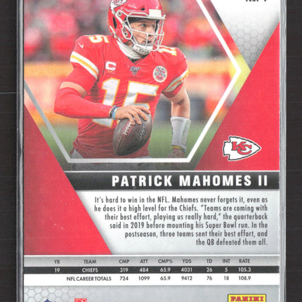 2020 Panini Mosaic Football Patrick Mahomes II #1