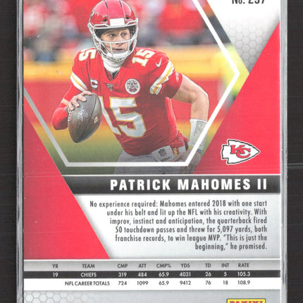 2020 Panini Mosaic Patrick Mahomes II #297