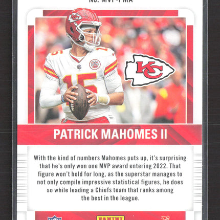 2023 Panini Contenders Football Patrick Mahomes II #MVP-PMA