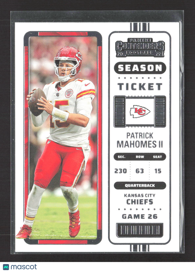2022 Panini Contenders Season Ticket Patrick Mahomes II #58