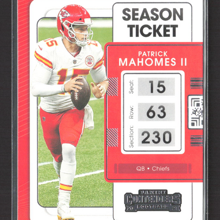 2021 Panini Contenders Football Patrick Mahomes II #47