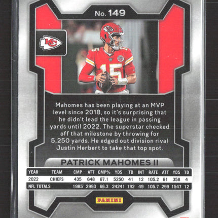 2023 Panini Prizm Patrick Mahomes II #149