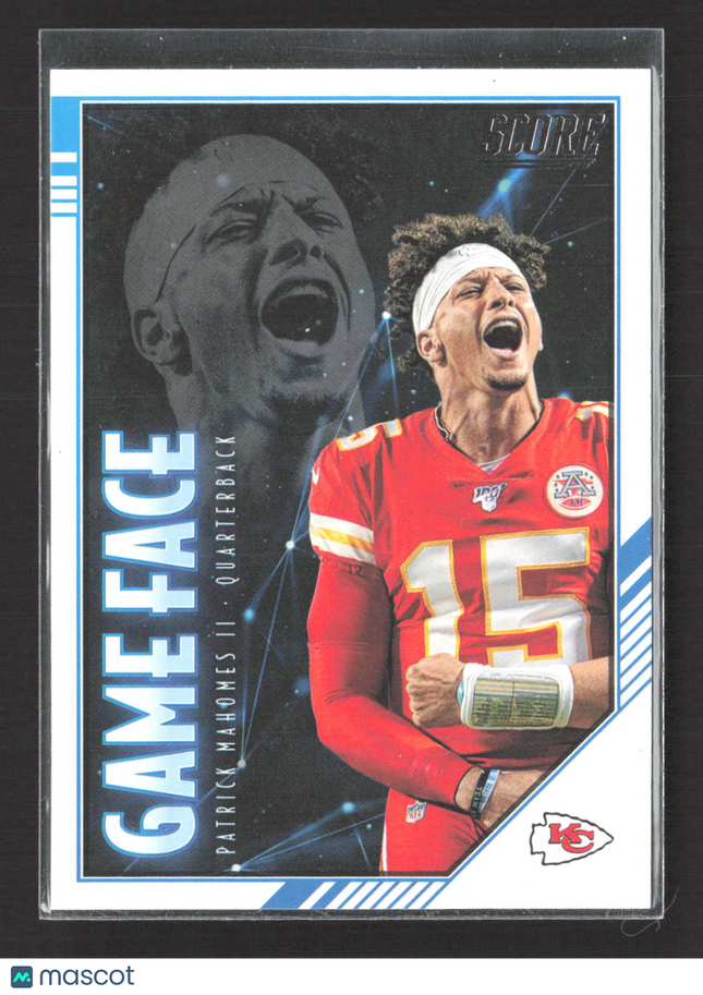 2020 Panini Score Football Game Face Patrick Mahomes II #GF-PM