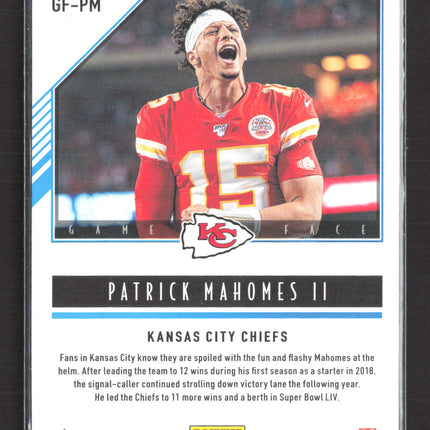 2020 Panini Score Football Game Face Patrick Mahomes II #GF-PM