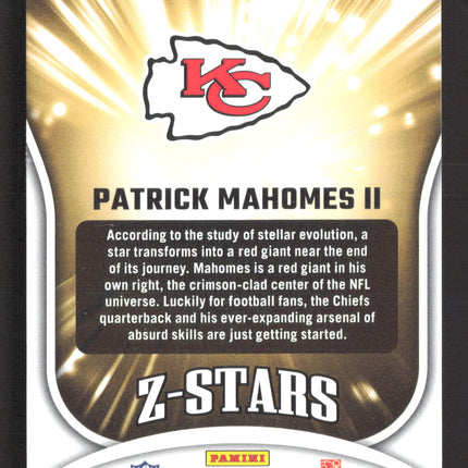 2023 Panini Zenith Z-Stars Patrick Mahomes II #1